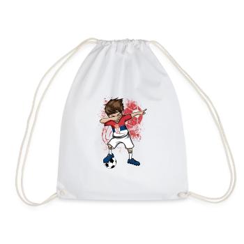 SERBIA Football National Team World Cup Dab - Drawstring Bag - white - Front