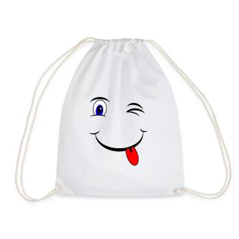Mignon smiley enfants parents bébé cadeau - Sac de sport léger - blanc - Devant