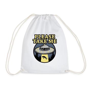 PLEASE TAKE ME - Drawstring Bag - white - Front