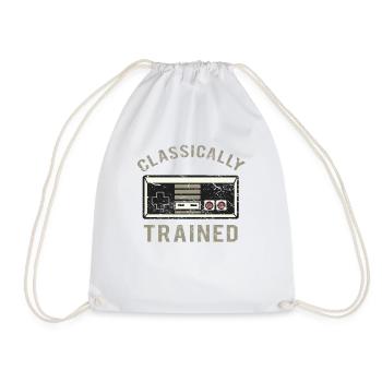 Jeu vidéo jeu Retrogaming Game Console Gift - Sac de sport léger - blanc - Devant