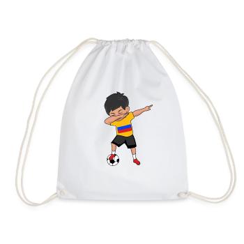 Kolumbien Fußball Fan Geschenk - Turnbeutel - Weiß - Vorne