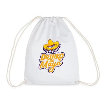 Drinko de Mayo - Cadeau de vacances mexicain - Sac de sport léger - blanc - Devant