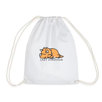Dino dormant de dinosaure cadeau de chemise - Sac de sport léger - blanc - Devant