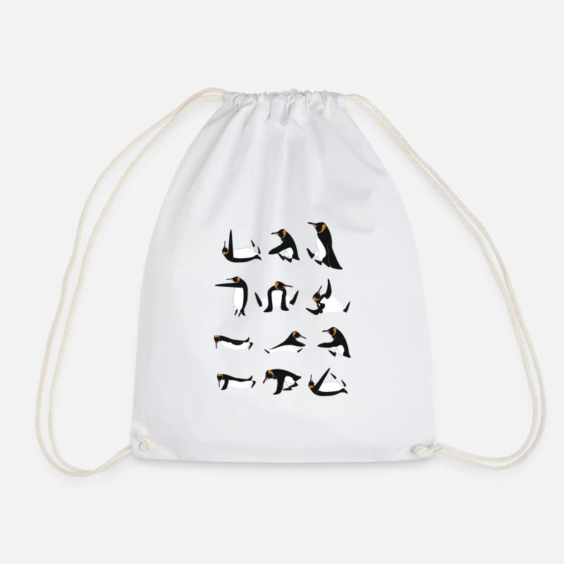 Penguins doing Yoga - Sac de sport léger - blanc