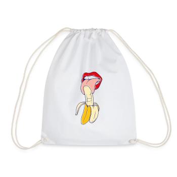 Alimentaire de cadeau de banane - Sac de sport léger - blanc - Devant