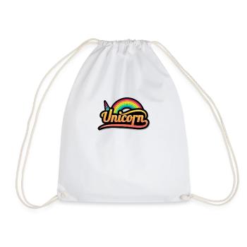 Einhorn Geschenk - Turnbeutel - Weiß - Vorne