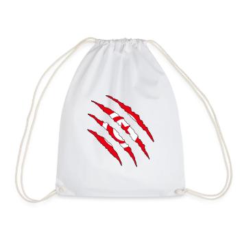 Tunisia Football Fan Shirt World Cup Gift - Drawstring Bag - white - Front