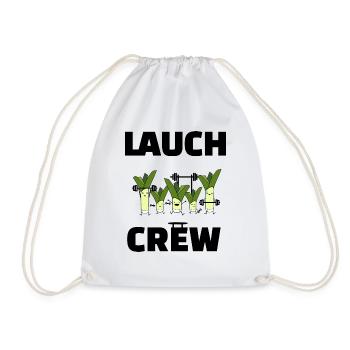 Lauch Crew Eine Gang aus Lauchs - Turnbeutel - Weiß - Vorne