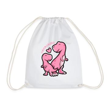 Mamasaurus - Graphique drôle de dinosaure - Sac de sport léger - blanc - Devant