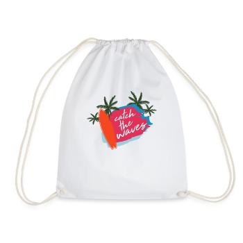 Été sort Plage Surf - Sac de sport léger - blanc - Devant