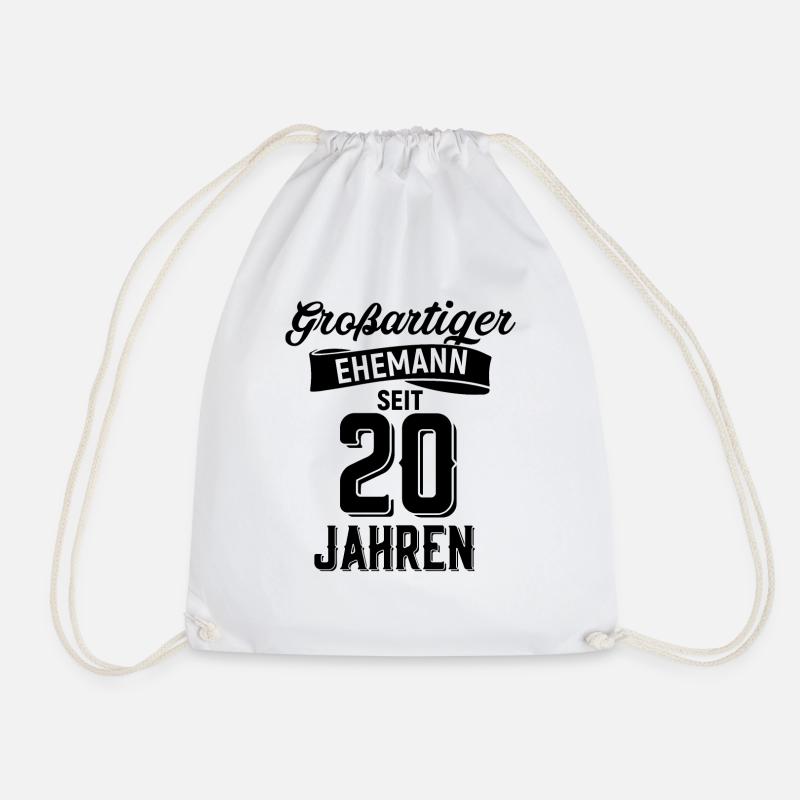 Ehemann Hochzeitstag - Turnbeutel - Weiß
