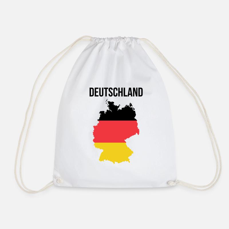 Germany - Drawstring Bag - white