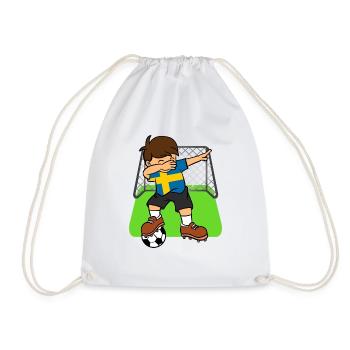 Suède Soccer Ball Dabbing Kid Suédois Football - Sac de sport léger - blanc - Devant