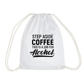 Alcool café bière vodka fête fatiguée - Sac de sport léger - blanc - Devant