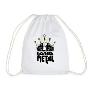 Metal - Turnbeutel - Weiß - Vorne
