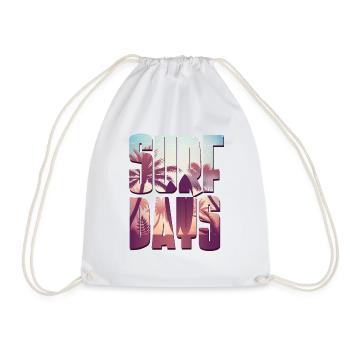 Bali Surfer Shirts - Drawstring Bag - white - Front