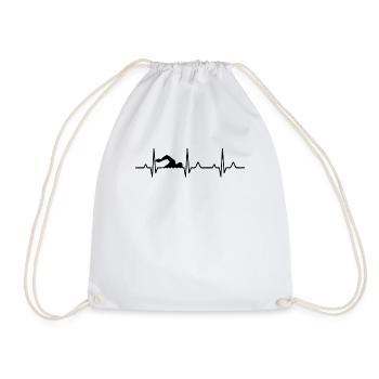 Battement de coeur - Sac de sport léger - blanc - Devant