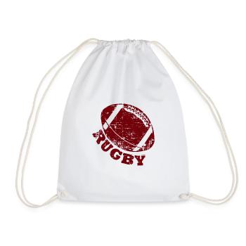 Joueur de rugby à XV de rugby - Sac de sport léger - blanc - Devant