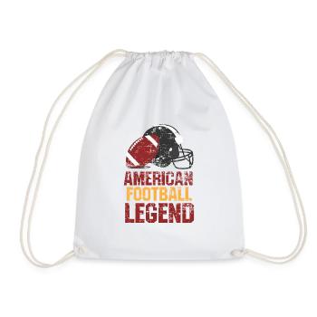 American Football Legend Super Bowl Quarterback - Drawstring Bag - white - Front