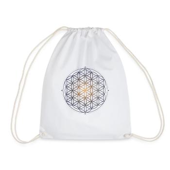 Géométrie sacrée Fleur de vie Modèle de création - Sac de sport léger - blanc - Devant