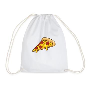 Pizza Slice - Cadeau familial drôle - Sac de sport léger - blanc - Devant