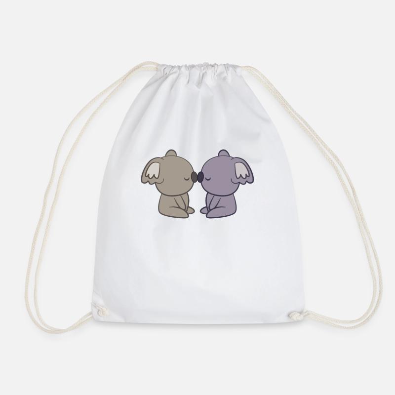 Koala - Koalas - Koala T-Shirt - Koala Love - Drawstring Bag - white