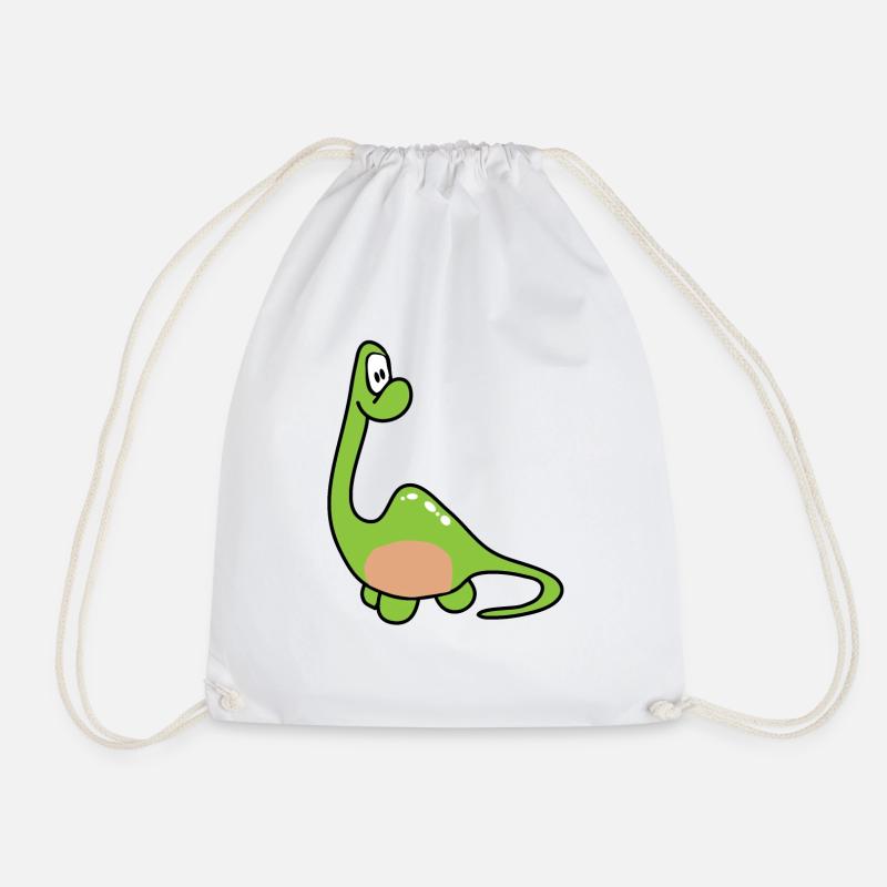 Dinosaurier Kinder Dino - Turnbeutel - Weiß