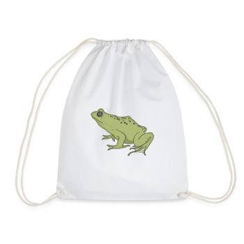 Frosch - Turnbeutel - Weiß - Vorne