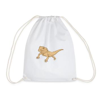 dragon barbu - Sac de sport léger - blanc - Devant