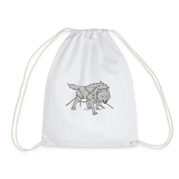 Loup dans les chaînes - Sac de sport léger - blanc - Devant