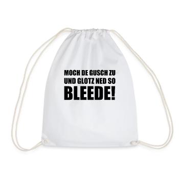 Phrase amusante Ossi saxon dialecte Saxe - Sac de sport léger - blanc - Devant