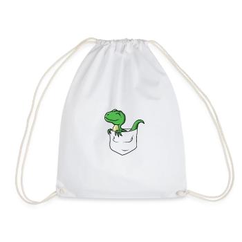 Mignon poche poitrine Dino - Sac de sport léger - blanc - Devant