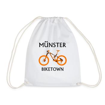 Münster the bicycle city - Drawstring Bag - white - Front