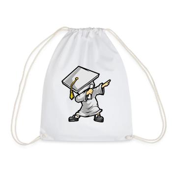 Dabbing Graduate - cadeau drôle de Graduation - Sac de sport léger - blanc - Devant