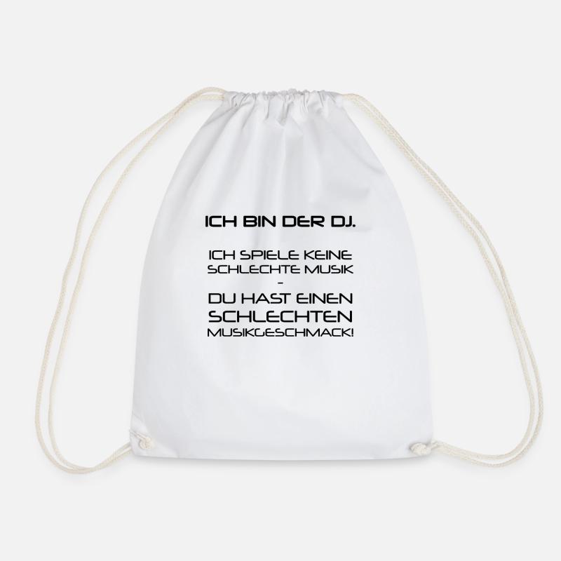 DJ - Drawstring Bag - white