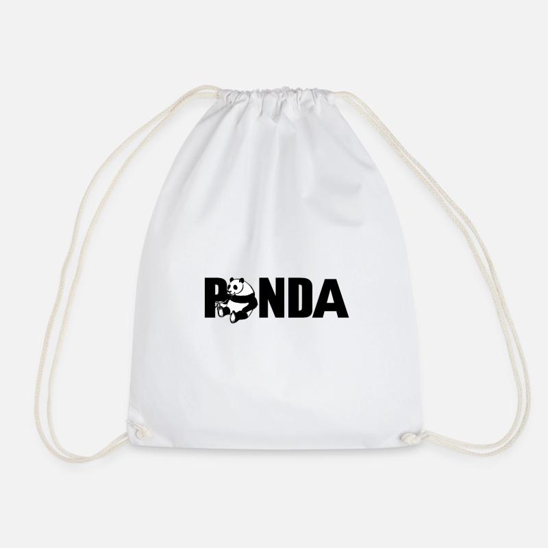 Panda - Turnbeutel - Weiß
