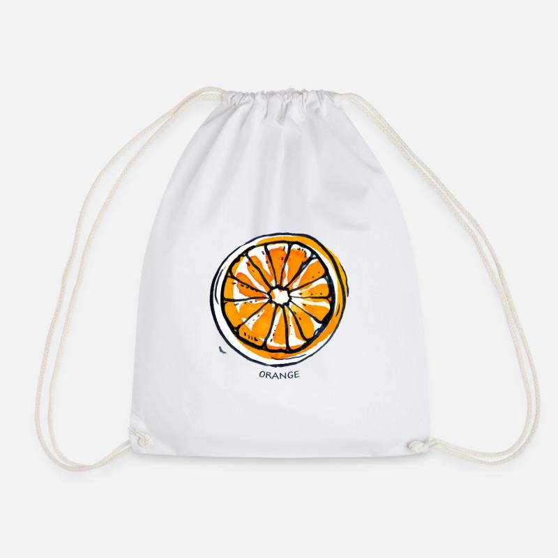 Fruit de fruit orange Fruit - Sac de sport léger - blanc