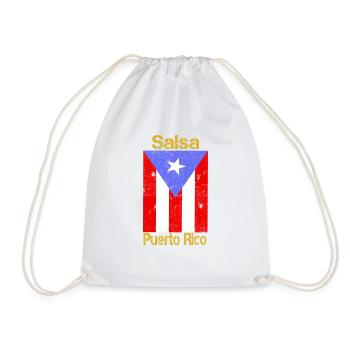 Tee shirt Cadeau Musique Latino Salsa de Puerto Rico - Sac de sport léger - blanc - Devant