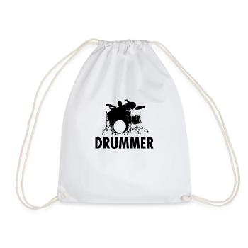 Le batteur - Sac de sport léger - blanc - Devant