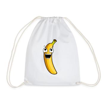 Smiling banana - Drawstring Bag - white - Front