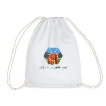 West Highland Way - Ecosse Chemise - Sac de sport léger - blanc - Devant