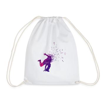 Street Dance - Drawstring Bag - white - Front