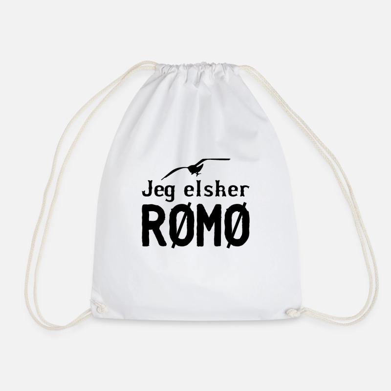 jeg elsker Rømø - Turnbeutel - Weiß