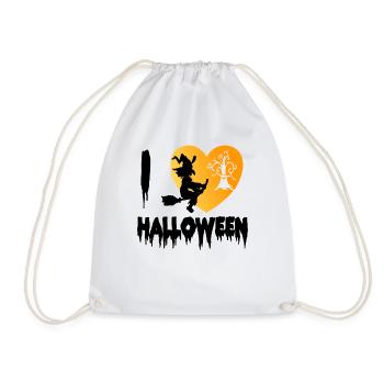 I love Halloween - Drawstring Bag - white - Front