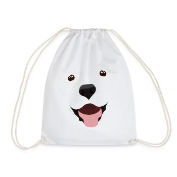 (Labrador Face) - Sac de sport léger - blanc - Devant