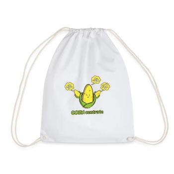 Sweet Corn! Mais Corn Spruch Geschenk Idee - Turnbeutel - Weiß - Vorne