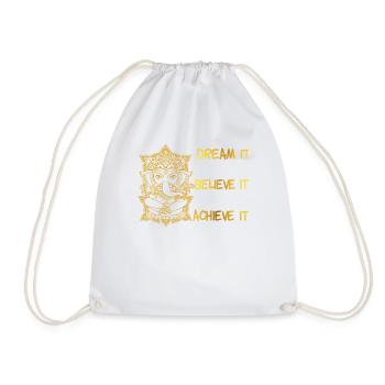 Ganesha Rêvez-le, Croyez-le, Réalisez-le - Sac de sport léger - blanc - Devant