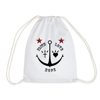 Faith love hope - Sac de sport léger - blanc - Devant