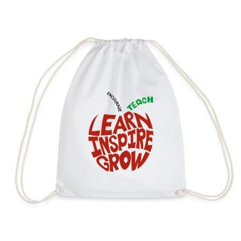 Learn Inspire Grow Encourage Teach - Turnbeutel - Weiß - Vorne