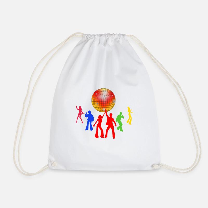 Disco alte Zeiten schöne Erinnerungen Geschenkidee - Turnbeutel - Weiß